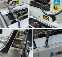 PIC-9050 SEMI AUTOMATIC TOP AND BOTTOM CARTON TAPING MACHINE 2 INCH OR 3 INCH