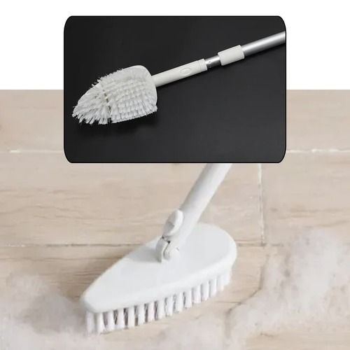 7928 2 in 1 Cleaning Brush & Wiper , Long Handle Floor Brush