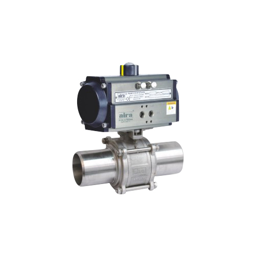 Pneumatic Actuator Operated But Weld Ball Valve