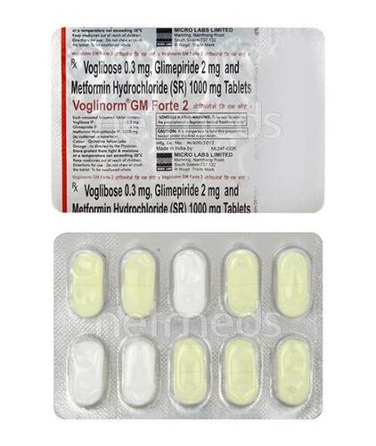 Glimepiride Metformin And Voglibose Tablets