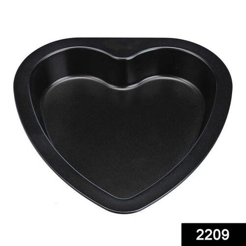 HEART SHAPE CAKE MOULD NON STICK STEEL 1 KG CAKE BAKING TRAY(2209)