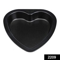 Heart Shape Cake Mould Non Stick Steel 1 Kg Cake Baking Tray(2209)