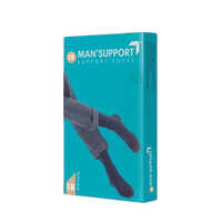 Men Class 1 Support Cotton Socks - Color: Black