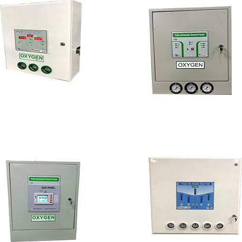 Automatic Control Panel For Medical Oxygen Gas - Color Code: White