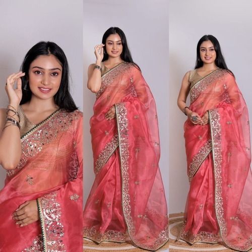 Organza saree