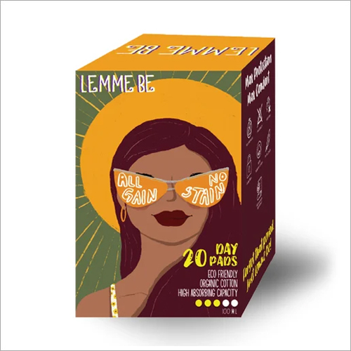 Lemme Be Sanitary Day Pads Panty Liner Pad - Cotton Material, Sizes L, M, XL, XXL, White Color | High Absorption, Super Soft Top Surface, Leak Guard