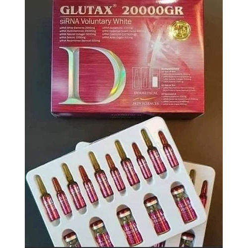 Glu tax 20000gr Sirna Voluntary White Skin Whitening 10 Sessions Injection