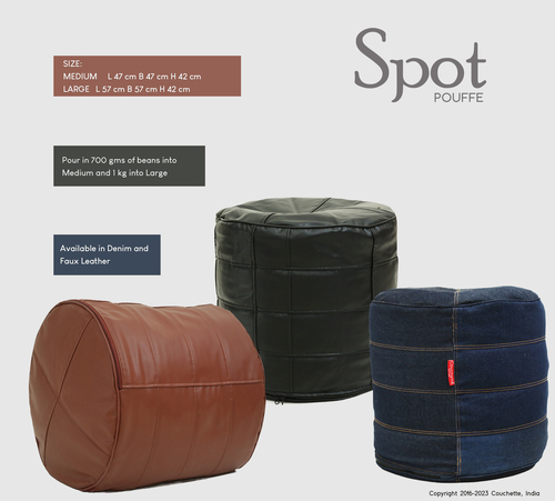 Spot Pouffe Length: 57 Centimeter (Cm)