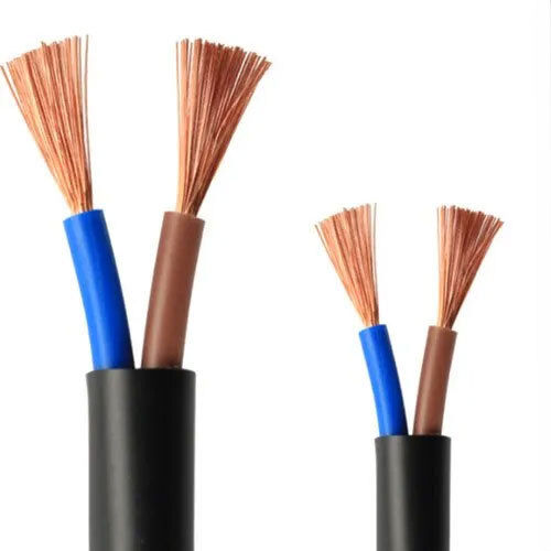 Pvc 2 Core Electric Flexible Cables Size: Different Available