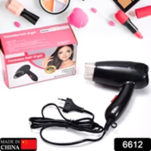 HAIR DRYER WITH FOLDABLE HANDLE FOR EASY PORTABILITY AND STORAGE 6612