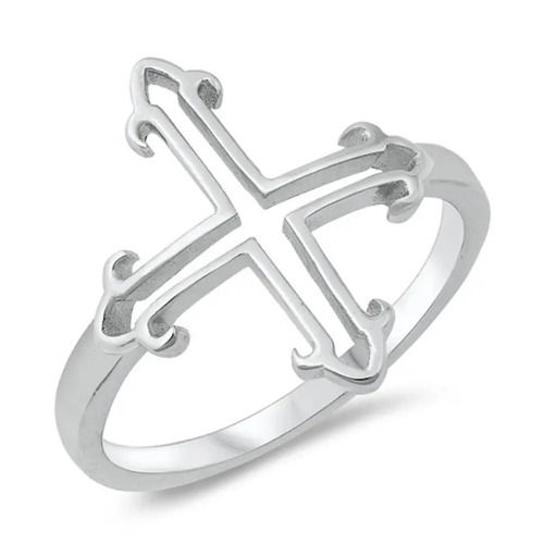 925 Sterling Silver Unique Handmade Celtic Cross Ring Plain Silver Ring