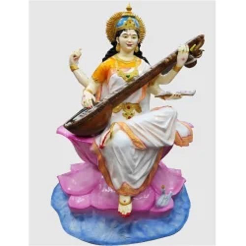 Light Weight Sitting Fiberglass Sarasvati Statue