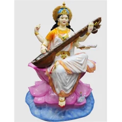 Sitting Fiberglass Sarasvati Statue