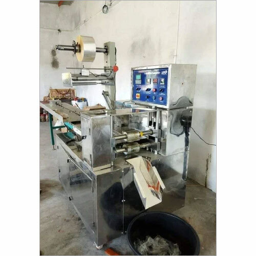 Flow Wrap Packaging Machine - Metal 220-440 Volt Power | Automatic Grade Human Machine Interface Reliable Warranty