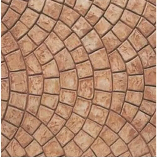European Fan Floor Stamp Concrete Texture Paint