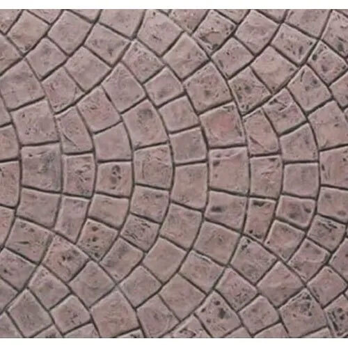 European Fan Floor Stamp Concrete Texture Paint