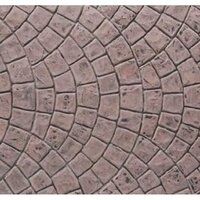 European Fan Floor Stamp Concrete Texture Paint
