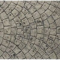 European Fan Floor Stamp Concrete Texture Paint