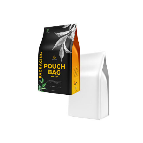 Side Gusset Pouch - PVC Material, Various Sizes Available | Embossed Surface Handling, Ideal for Tea, Coffee, Grains, and Pulses