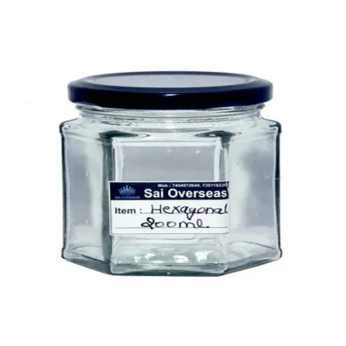 200ml Hexa Glass Jar