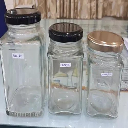Square Itc Glass Jars