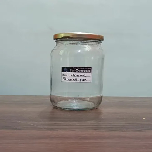 400 Ml Round Glass Jar
