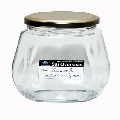 500ml Octagonal Glass Jar