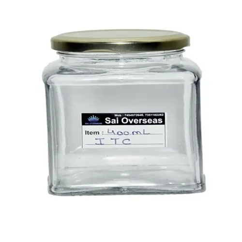 400ml ITC Square Glass Jar