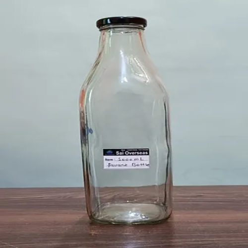 1000 Ml Square Milk Glass Bottle