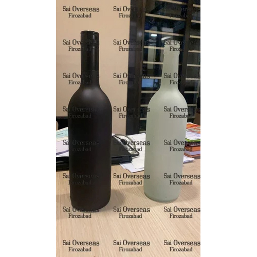 750ml Black Glass Bottle