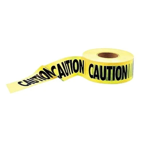 White Pe Hazard Warning Tape