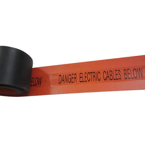 Black And Red Polyethylene Adhesive Warning Board Tape