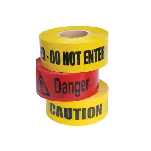 Pe Yellow And Red Electrical Cable Warning Tape