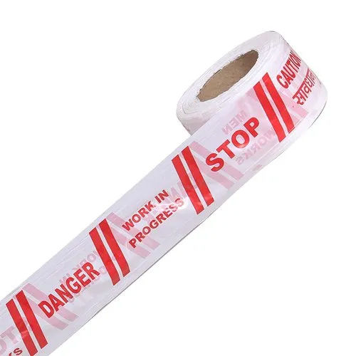 PE Red White Barricade Tape