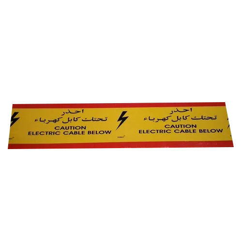 Red And Yellow Plastic Cable Protection Cover Tile