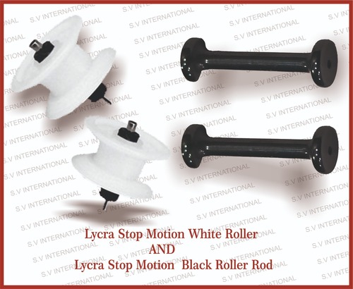 Lycra Stop Motion White Roller and Lycra Stop Motion  Black Roller Rod