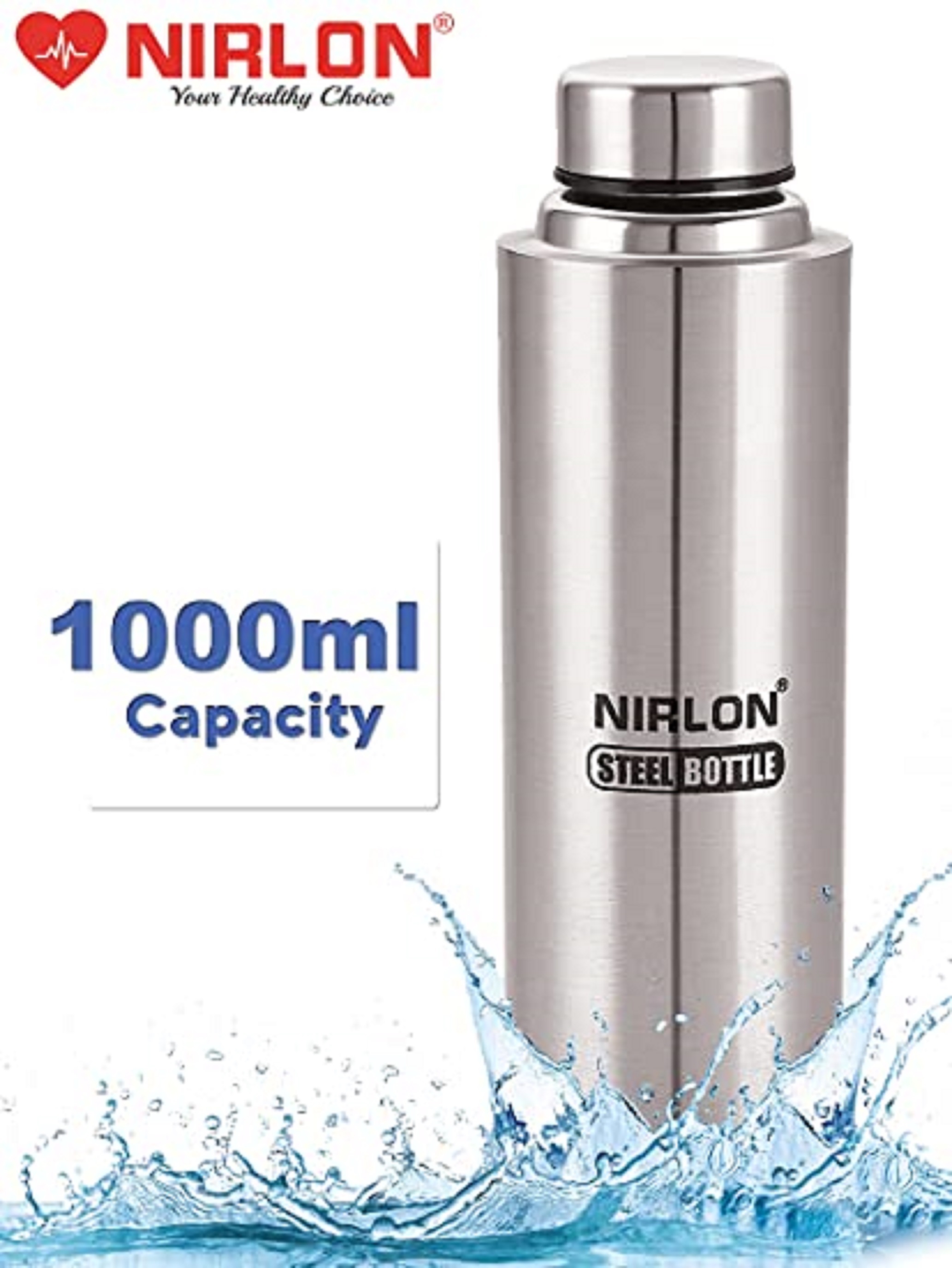 NIRLON Stainless Steel Freezer Water Bottle ECO 1000ML