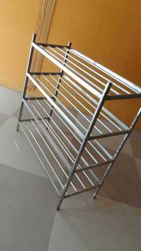 Silver Stainless Steel Shoe Racks In  R V Nagar  Coimbatore 641104