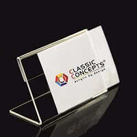 Acrylic Tag Holder - Transparent, 4x3 Inch Rectangle | Durable Material, Lightweight Design