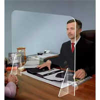 Machine Made 30x24 Inch Acrylic Sneeze Guard Partition