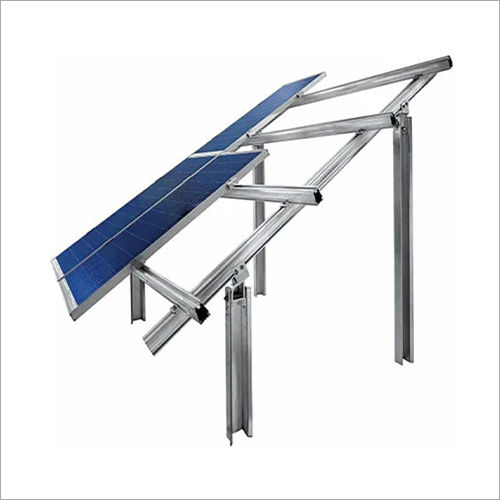 Silver Solar Panel Stand