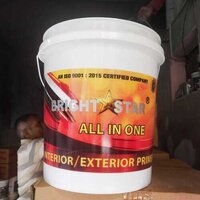Wall Paint - Acrylic, Matte White, 100 sq ft/gallon Coverage | Durable Finish, Easy Application, Weather Resistant, UV Protection, Low VOC, Interior/Exterior, All-in-One