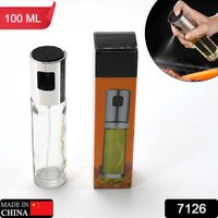 Oil Sprayer Dispenser Oil Glass Spray Bottle 100 Ml - Glass Material, 100 Ml Capacity, Clear/transparent Color | Versatile For Oil, Vinegar, And Sauces