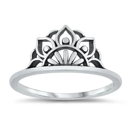 925 Sterling Silver Attractive Handcrafted Crown Silver Plain Ring