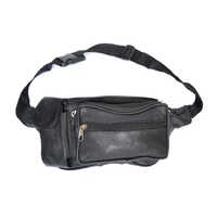 Leather Waist Pouch - Leather, Rectangular Shape, Zipper Closure, All Color Options | Designed For Men, Versatile Gift Usage
