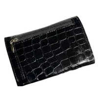 Ladies Leather Wallet - Premium Leather, Sleek Design, Elegant Black Color | Stylish And Functional Accessory For Women