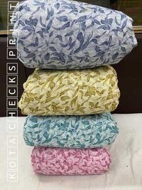 Kota Check Fabric - Printed Check Fabric, Multicolor, Quick Dry, Machine Washable, Commercial Use, Plain Style, Textured Design