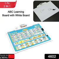 2in1 Learning Board Game Musical Board Game (4602) - Plastic Material, 35x38x4 Cm | Alphabet Learning, 7 Learning Modes, 45 Cognitive Images, Doodle Drawing Fun