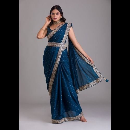 georgette silk saree