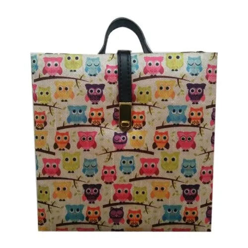 Multicolor Ladies Printed Office Hand Bag